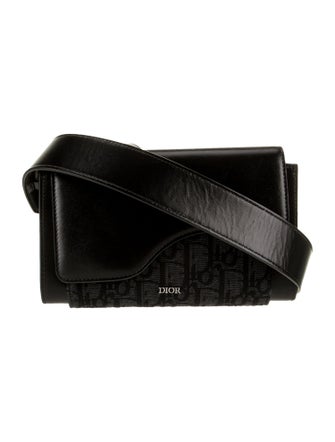 DIOR MEN Oblique Jacquard Crossbody Bag