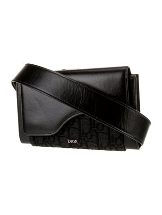 DIOR MEN Oblique Jacquard Crossbody Bag