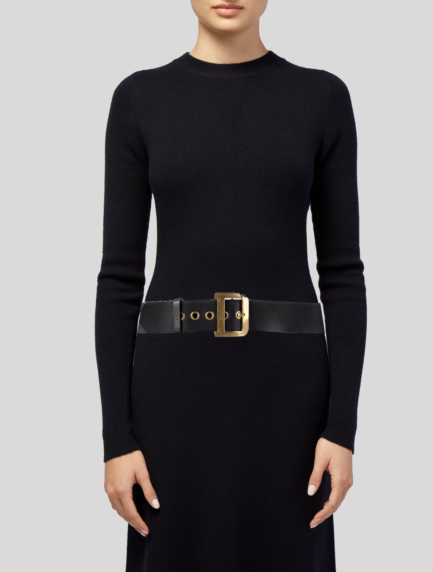 Christian Dior Wide Leather Waist Belt