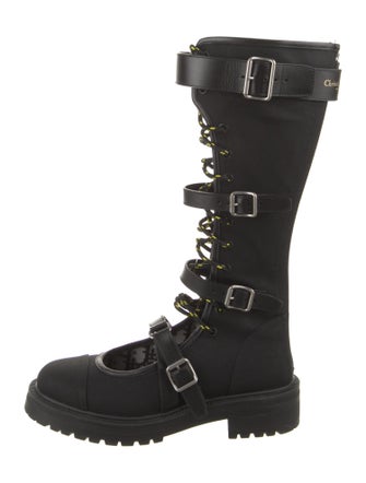 Christian Dior Nylon Combat Boots