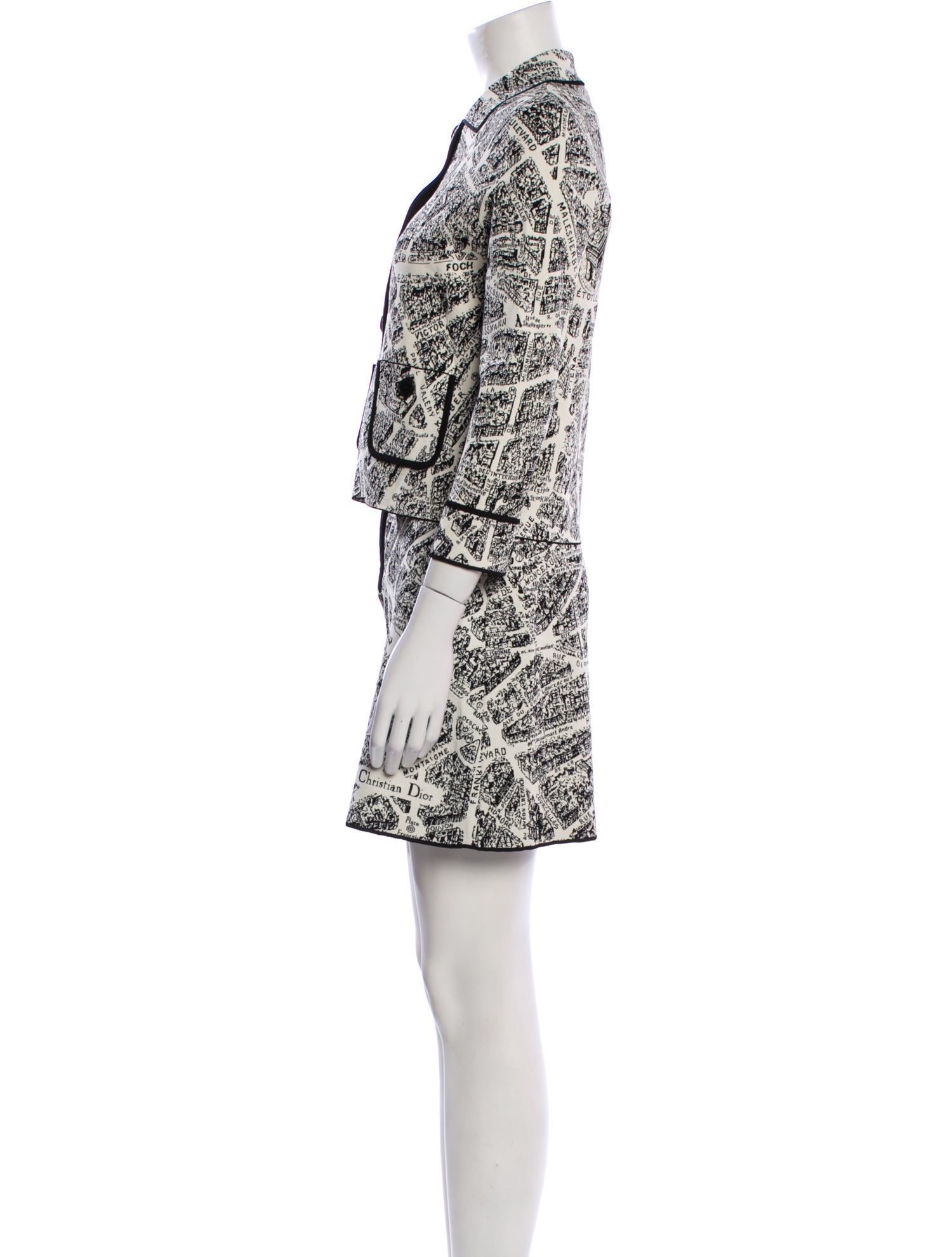 Christian Dior Printed Skirt Suit