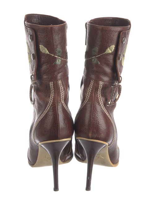 Christian Dior Leather Printed Boots