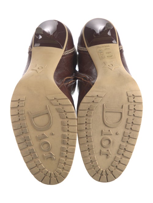 Christian Dior Leather Printed Boots