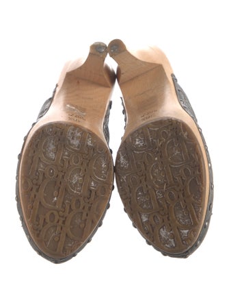 Christian Dior Cannage Pattern Leather Mules