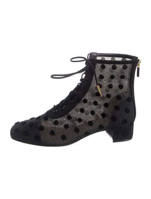Christian Dior Baby-D Mesh Combat Boots