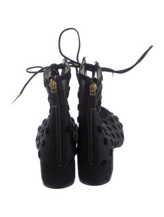 Christian Dior Baby-D Mesh Combat Boots