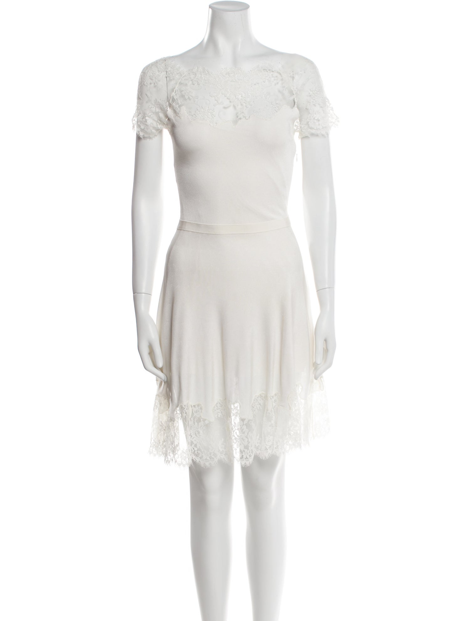 Christian Dior Bateau Neckline Mini Dress
