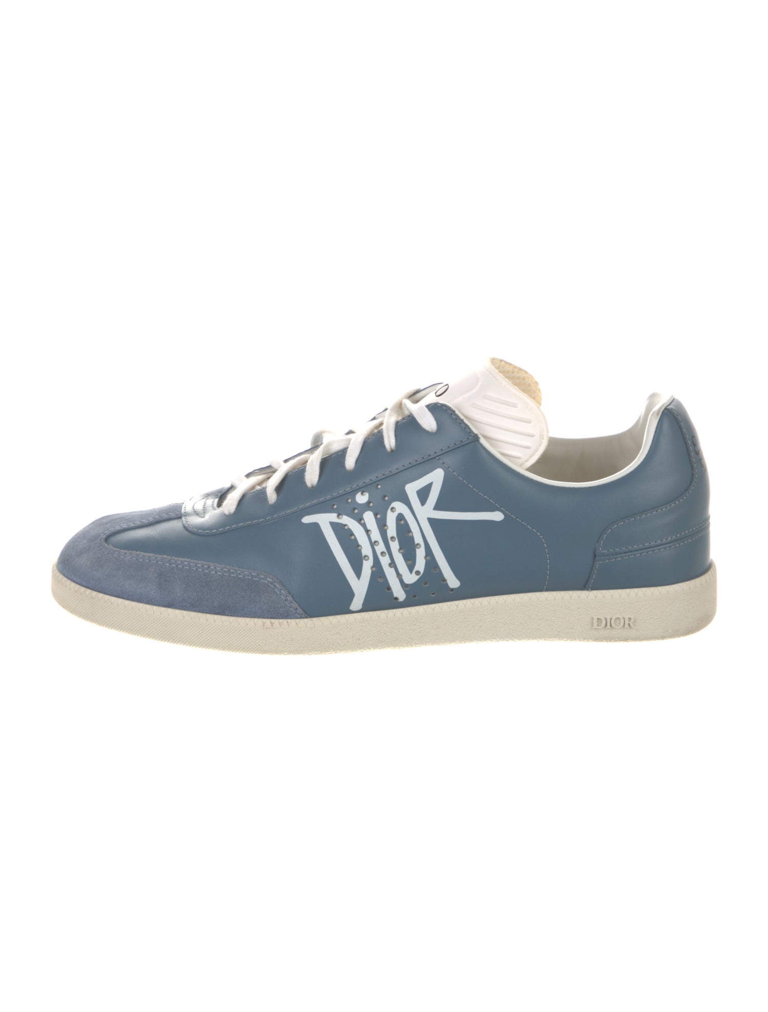 Salvatore Ferragamo Leather Colorblock Pattern Sneakers