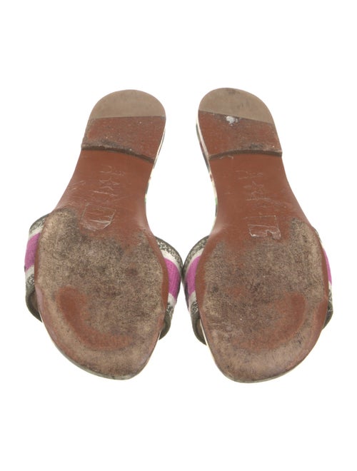 Christian Dior Canvas Printed Slides