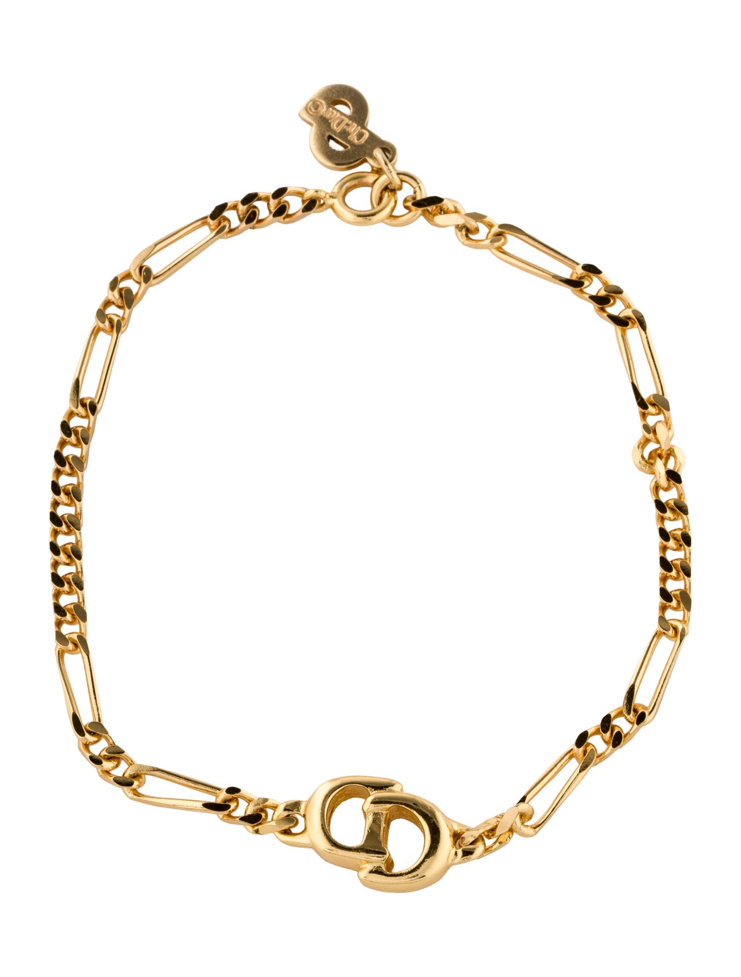 Christian Dior Vintage CD Link Bracelet