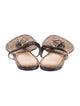 Christian Dior Canvas T-Strap Sandals