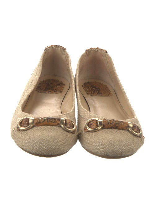 Christian Dior Canvas Ballet Flats