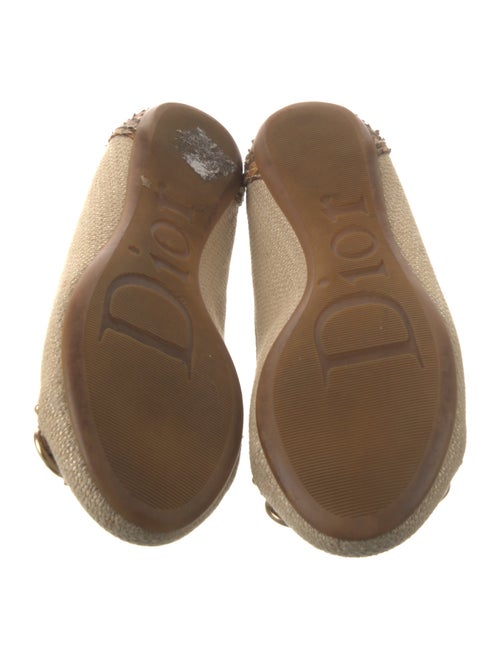 Christian Dior Canvas Ballet Flats