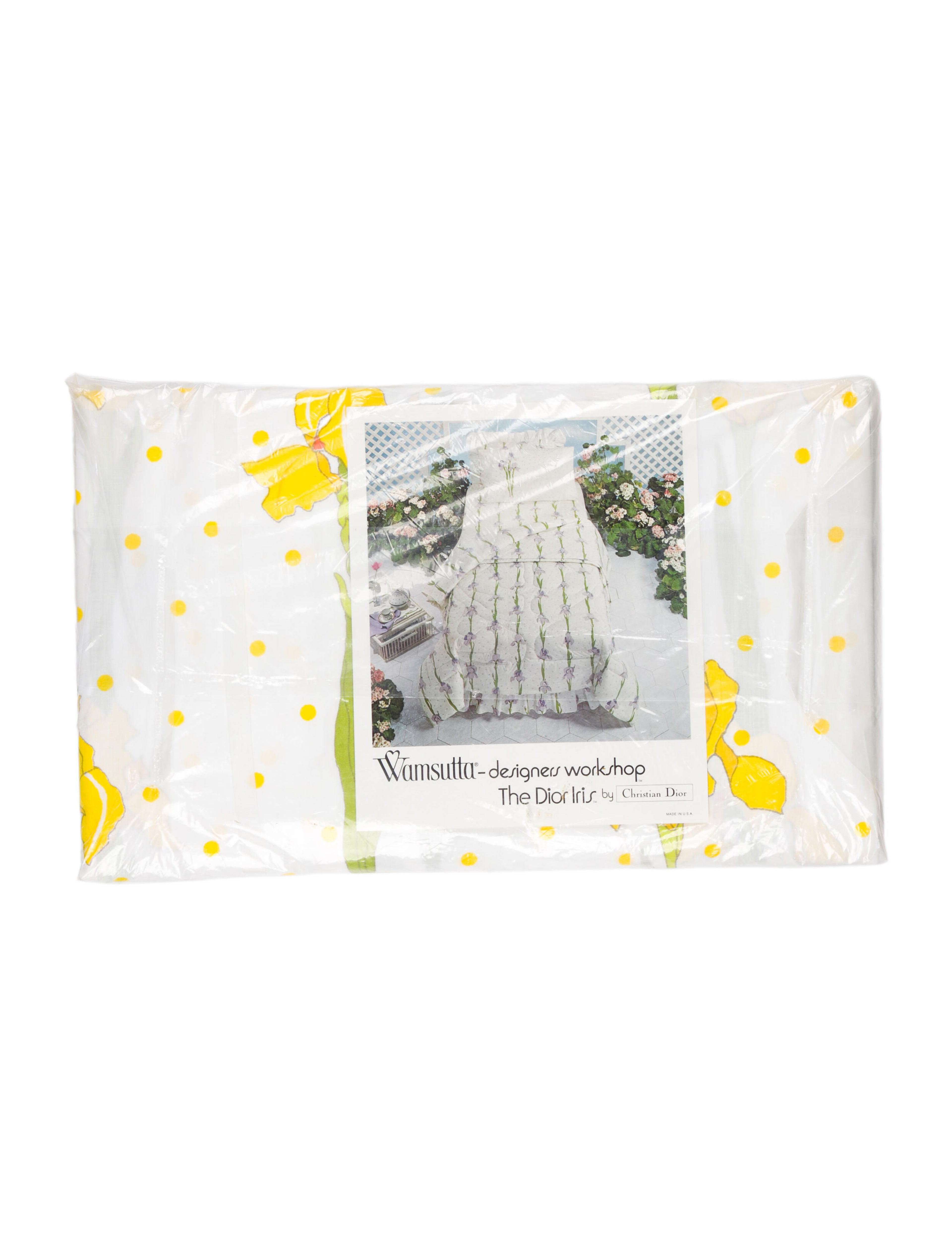 Christian Dior x Wamsutta Iris Double Fitted Sheet