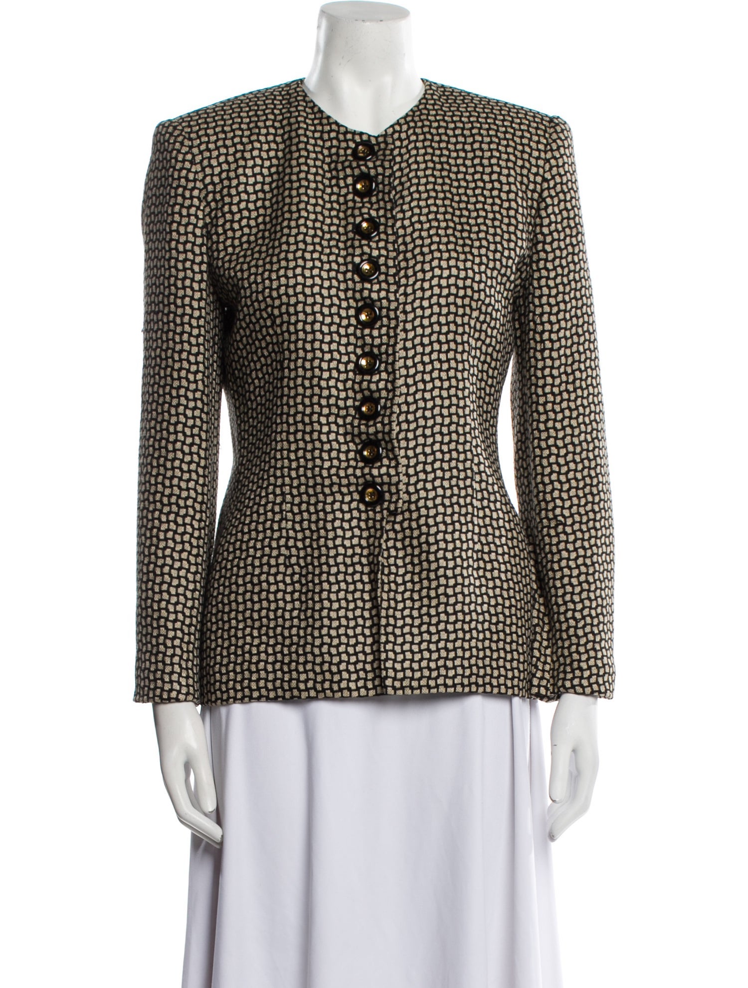 Christian Dior Vintage Printed Evening Jacket