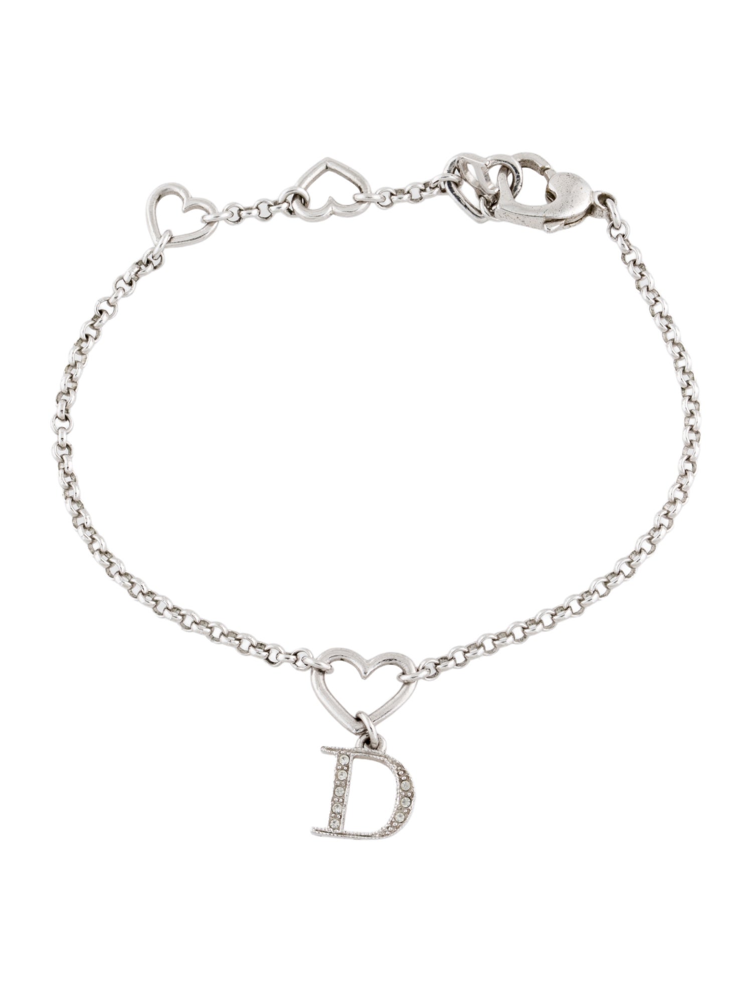 ブレスレット CHRISTIAN DIOR\t30 MONTAIGNE BRACELET\tB2668WOMCM\tD307\tBLACK Christian Dior 30 Montaigne Bracelet - Gold-Plated Link