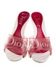 Christian Dior Rubber Graphic Print Slides