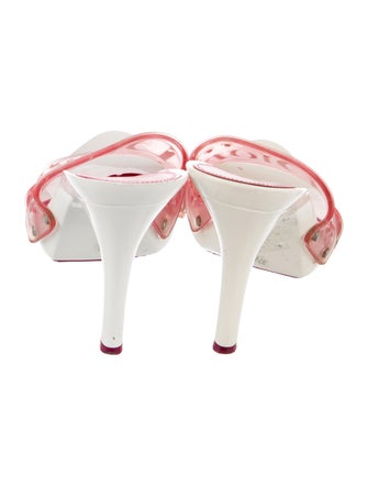 Christian Dior Rubber Graphic Print Slides