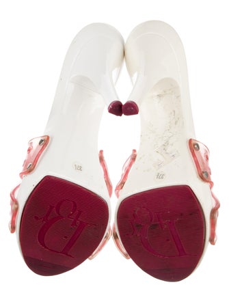 Christian Dior Rubber Graphic Print Slides