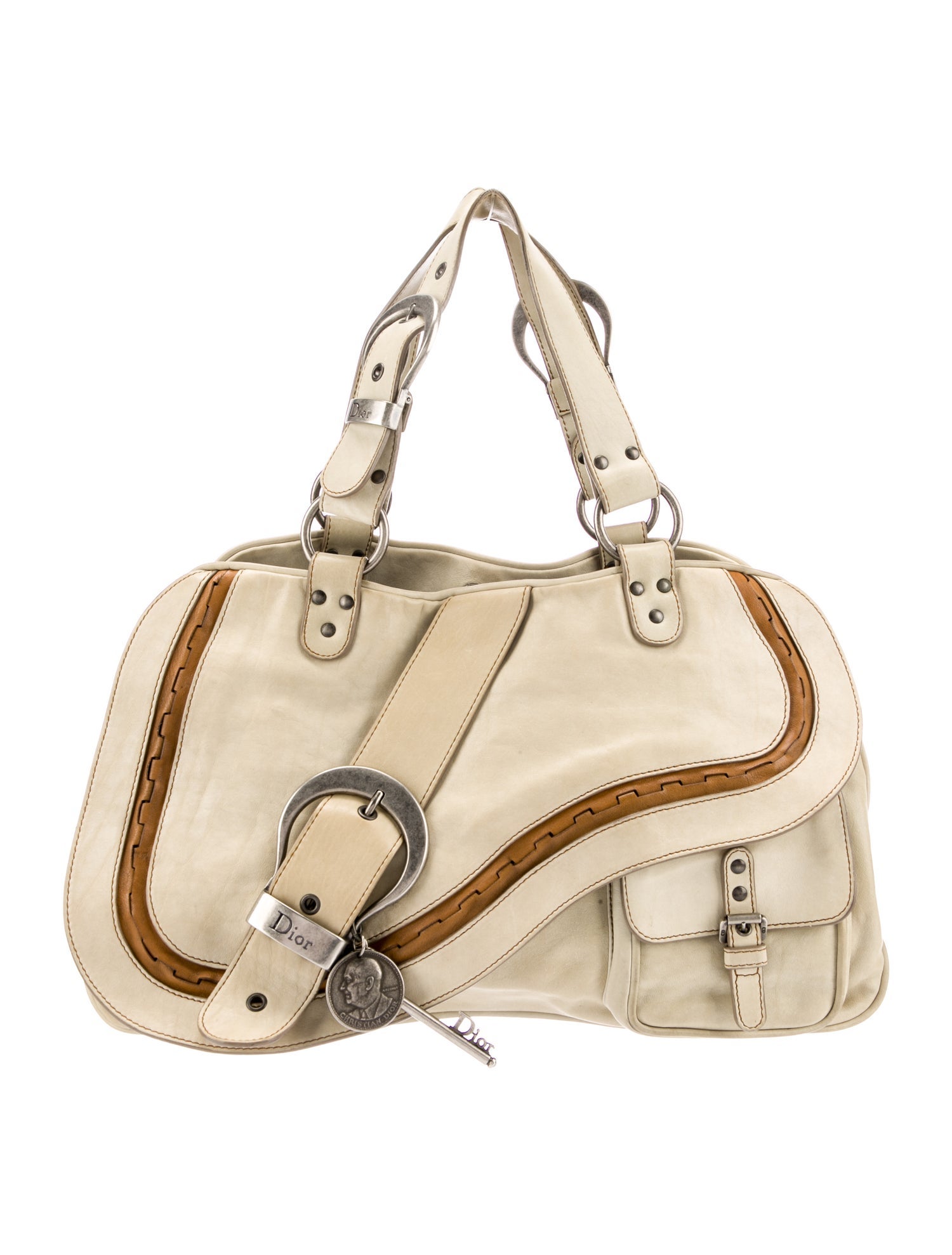 Christian Dior Leather Gaucho Saddle Vintage