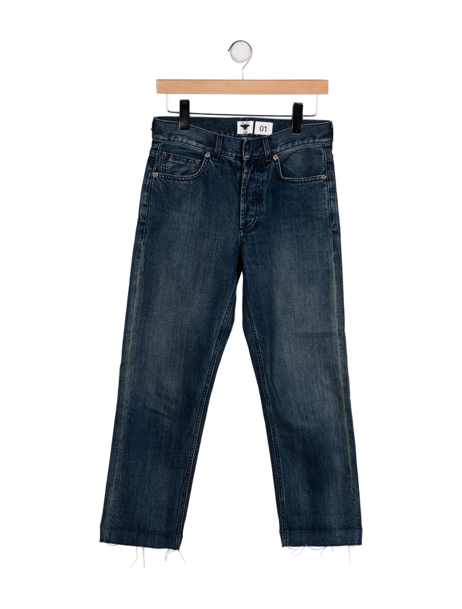 Christian Dior Mid-Rise Straight Leg Jeans