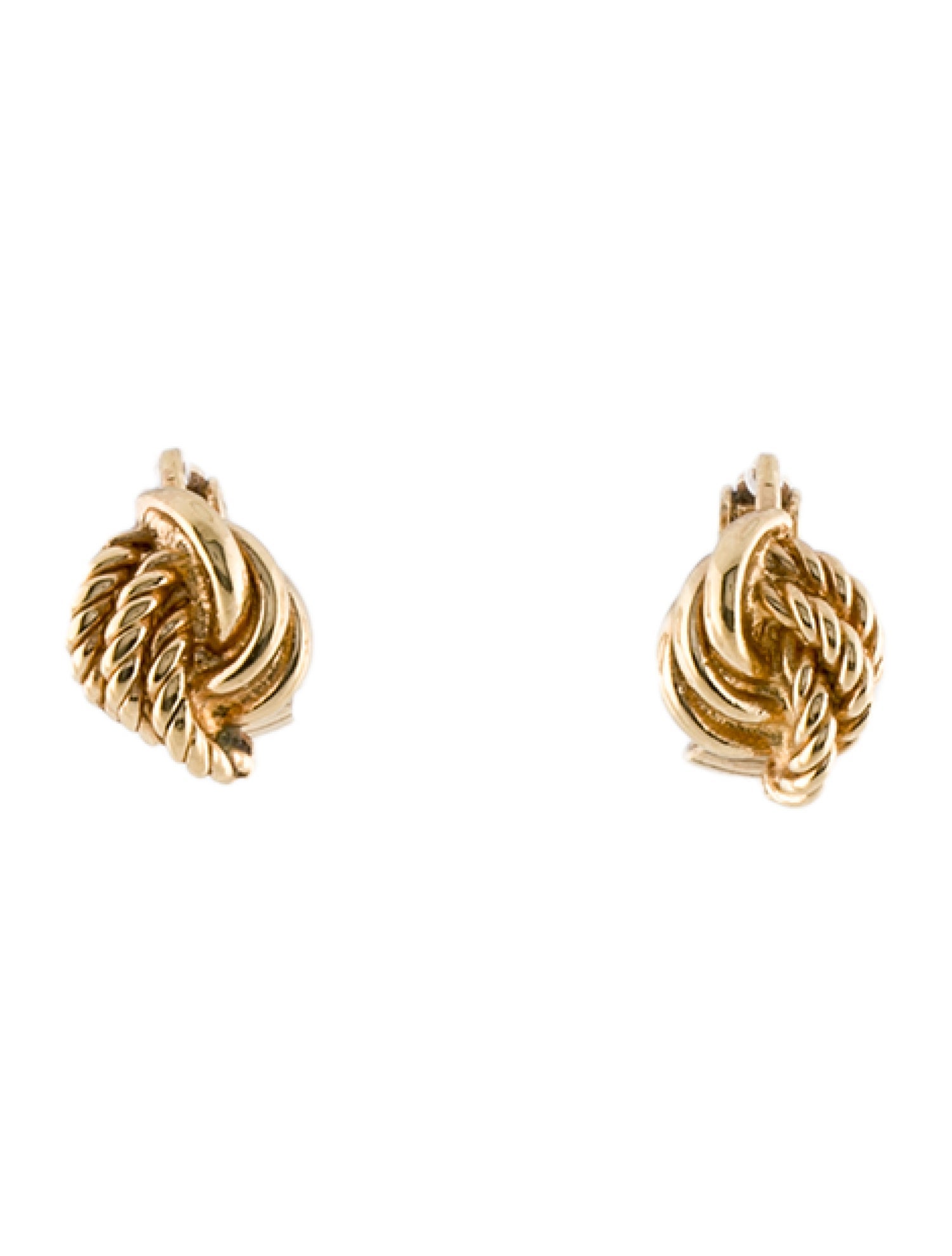 Christian Dior Vintage Rope Clip-On Earrings