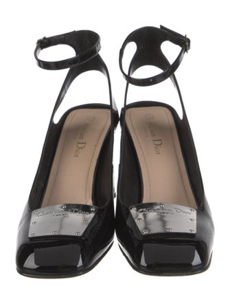 Christian Dior Patent Leather Slingback Pumps
