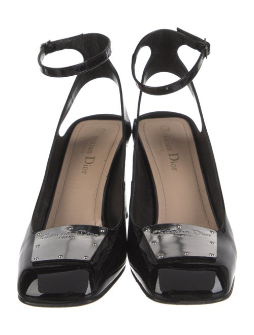 Christian Dior Patent Leather Slingback Pumps