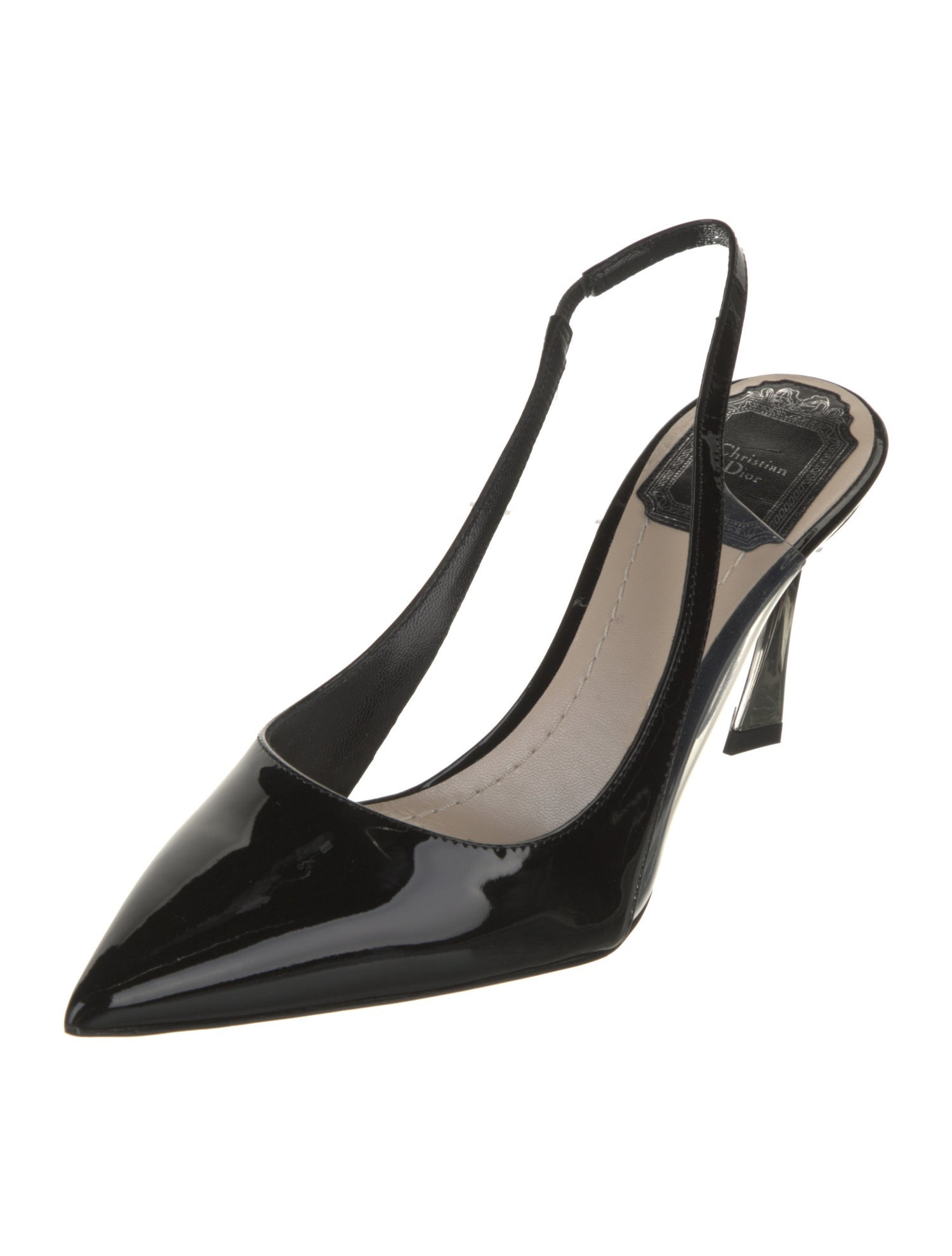 Christian Dior Patent Leather Slingback Pumps