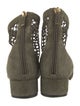 Christian Dior Suede Mesh Accents Lace-Up Boots