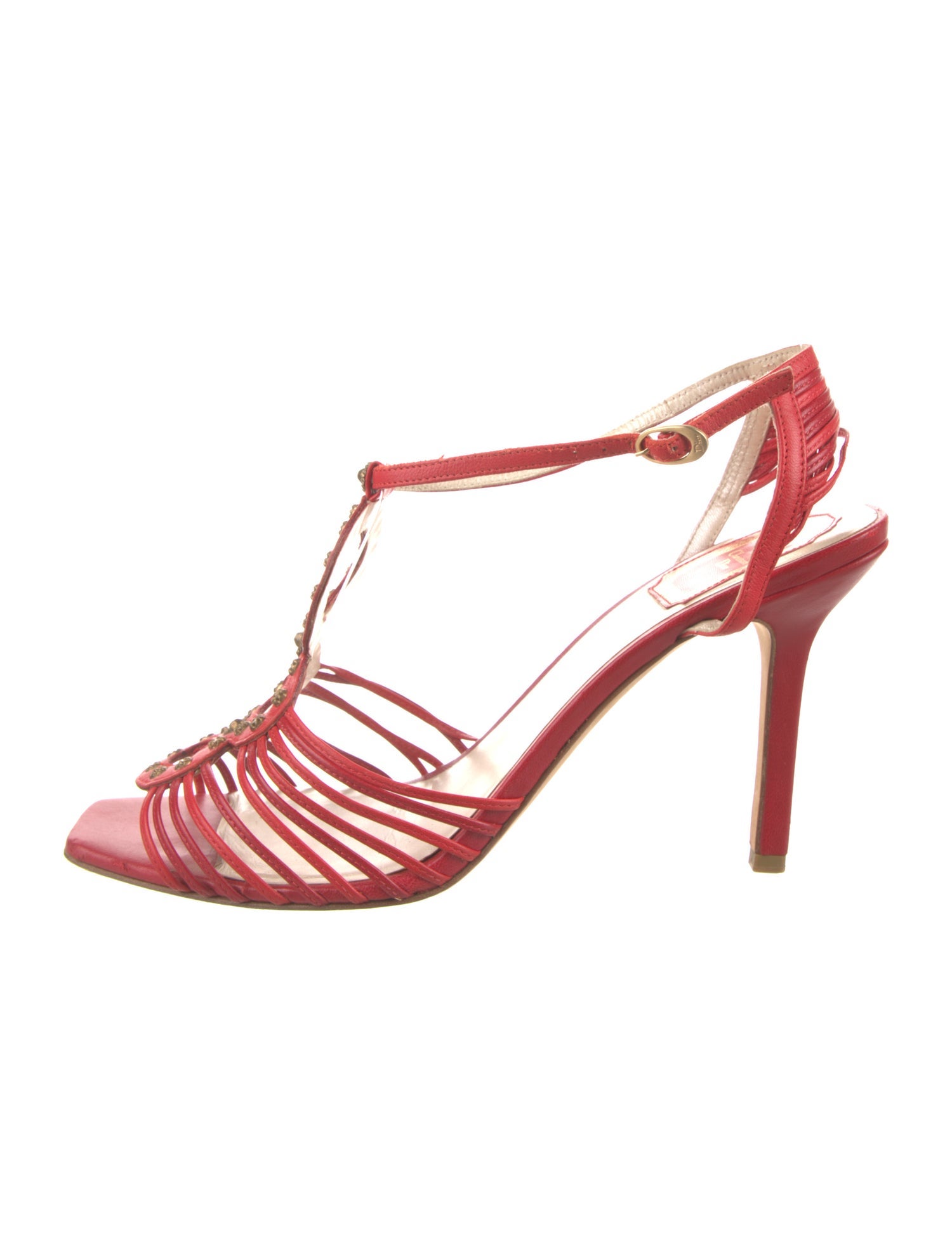 Christian Dior Leather Studded Accents Gladiator Sandals