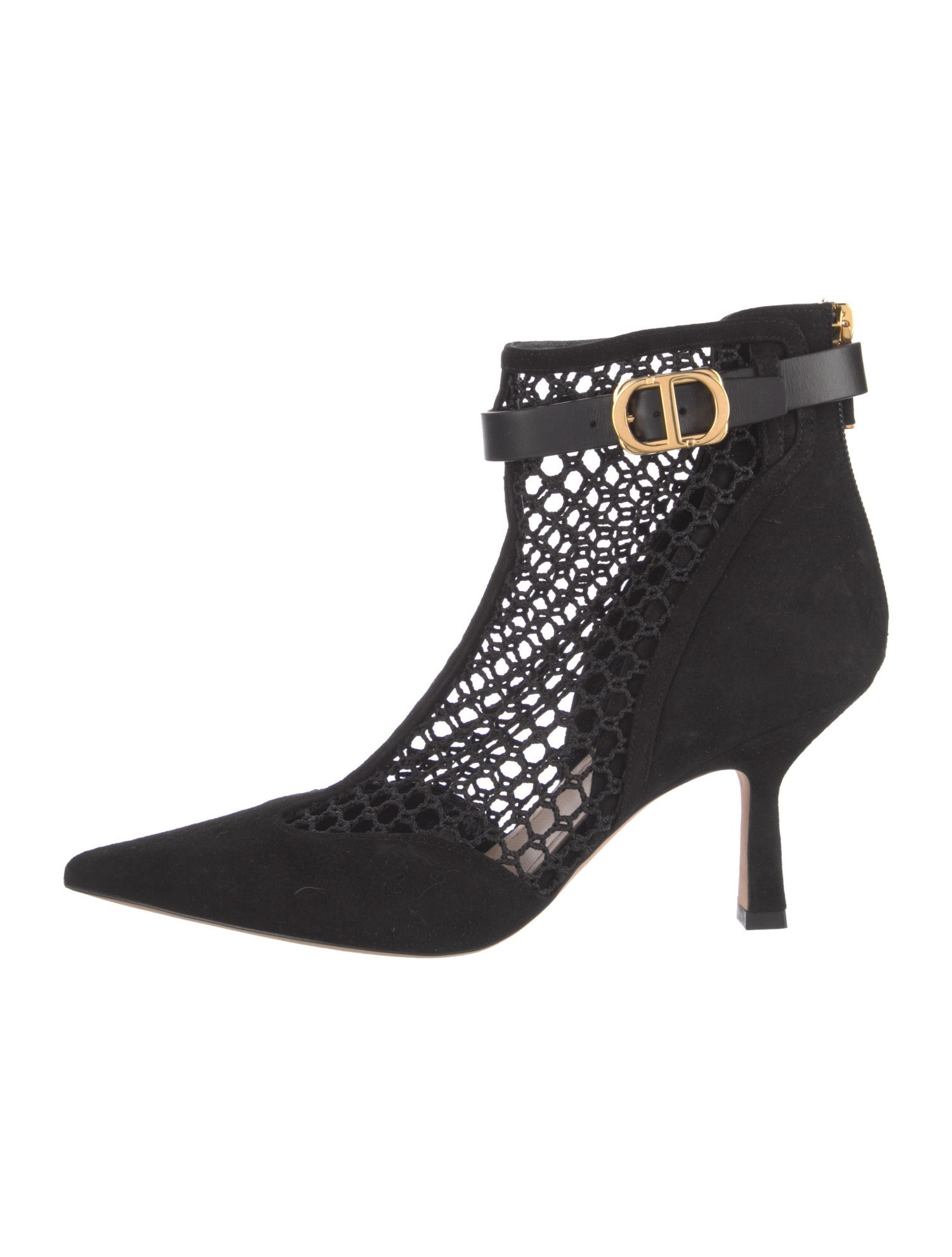 Christian Dior Suede Mesh Accents Pumps