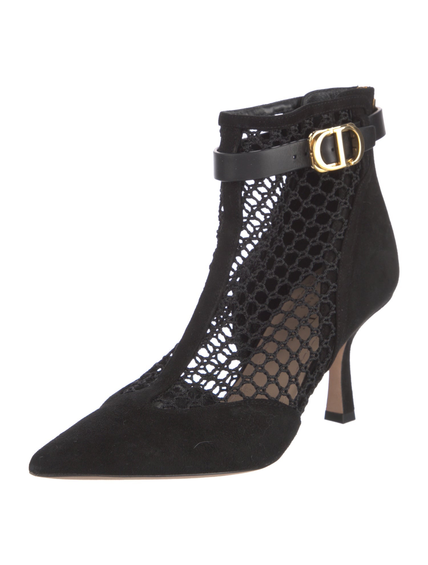 Christian Dior Suede Mesh Accents Pumps