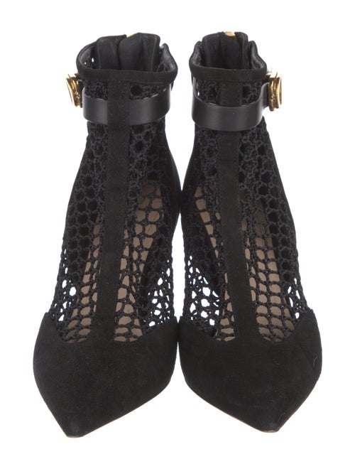 Christian Dior Suede Mesh Accents Pumps