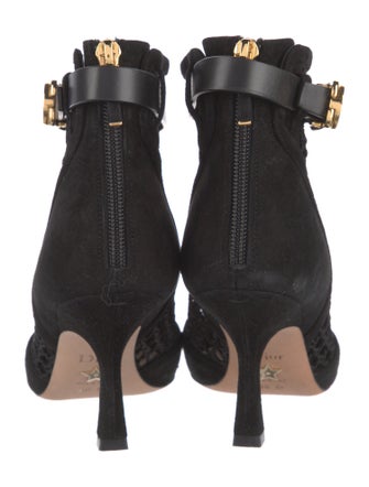 Christian Dior Suede Mesh Accents Pumps