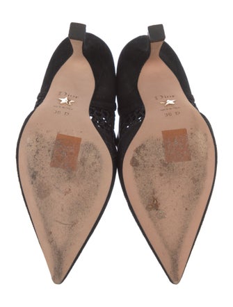 Christian Dior Suede Mesh Accents Pumps