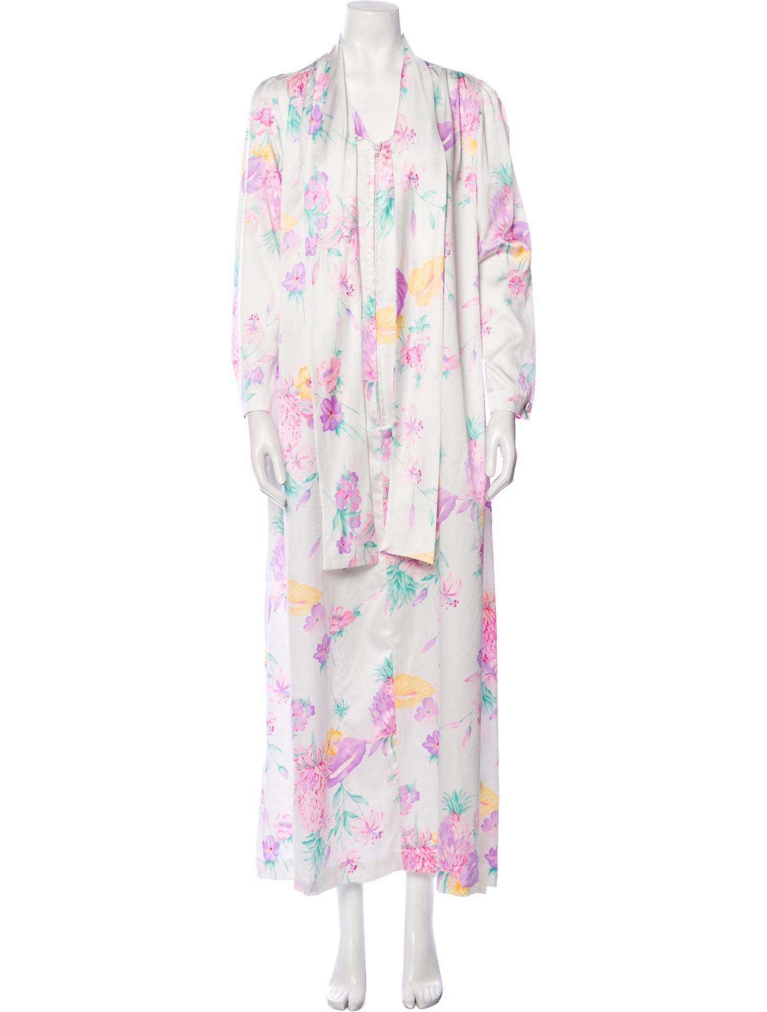 Christian Dior Vintage Floral Print Nightgown