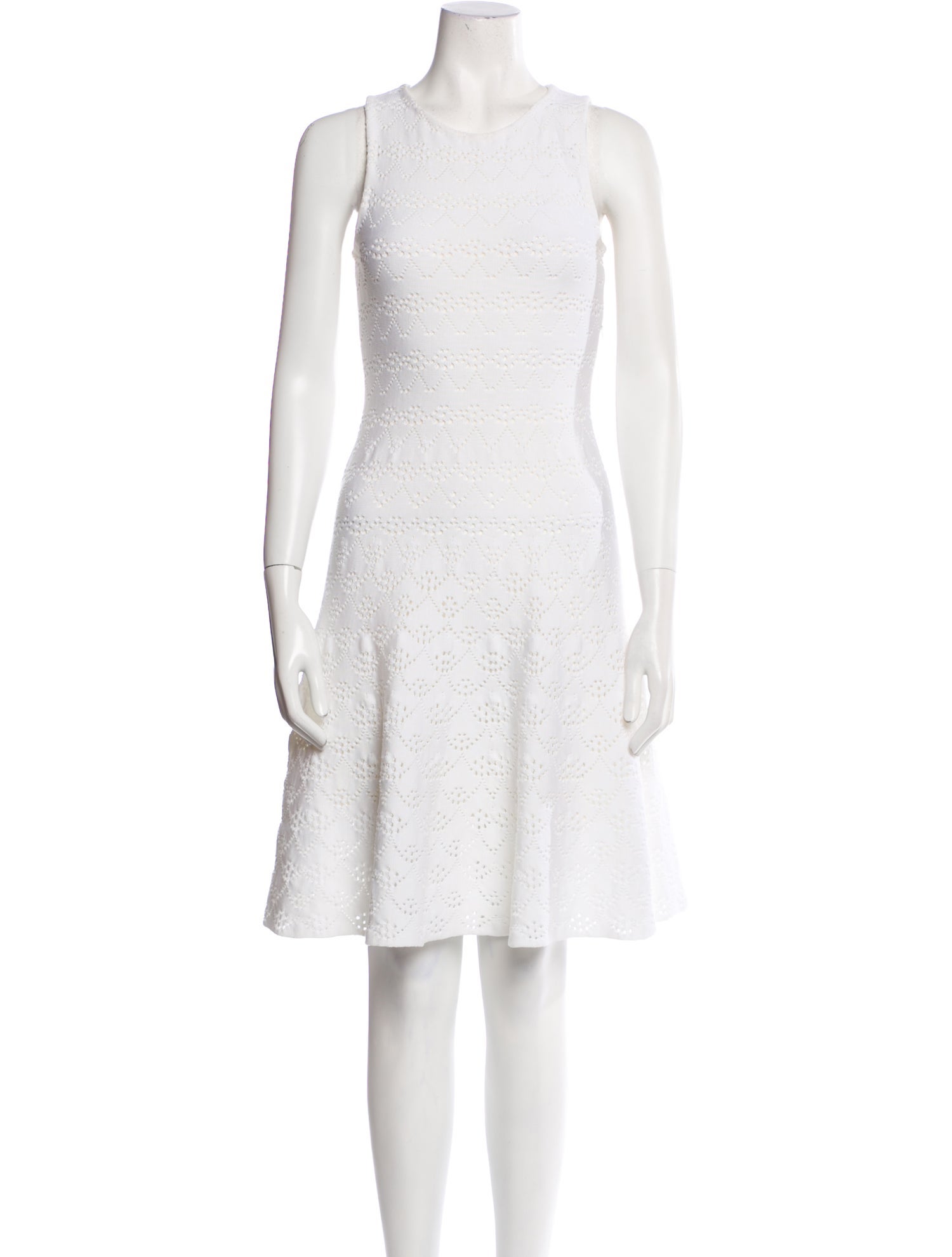 Christian Dior Crew Neck Knee-Length Dress