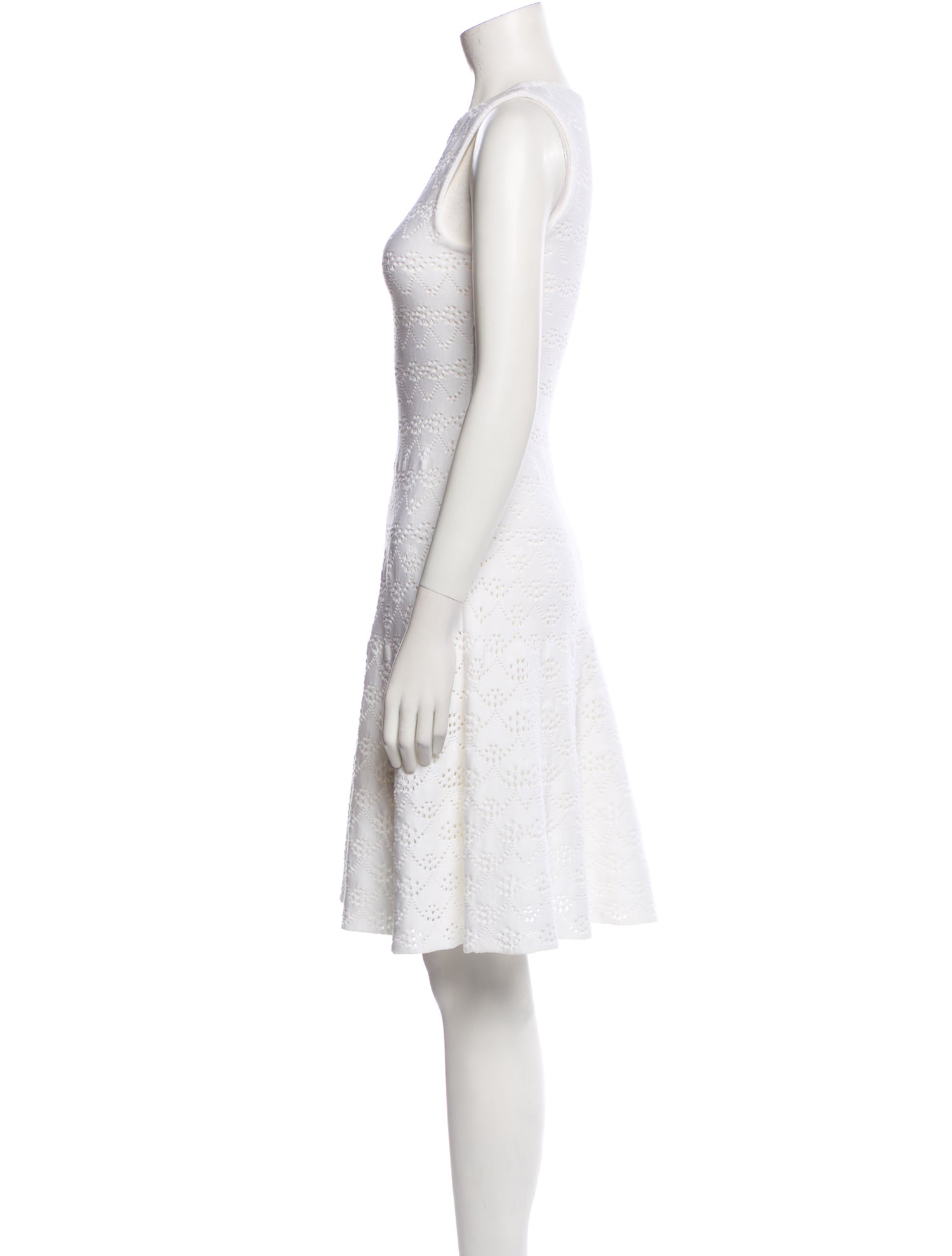 Christian Dior Crew Neck Knee-Length Dress