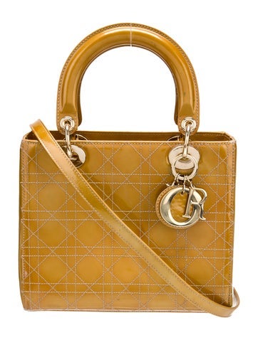 Christian Dior Handle Bags Cannage Lady Medium Vintage