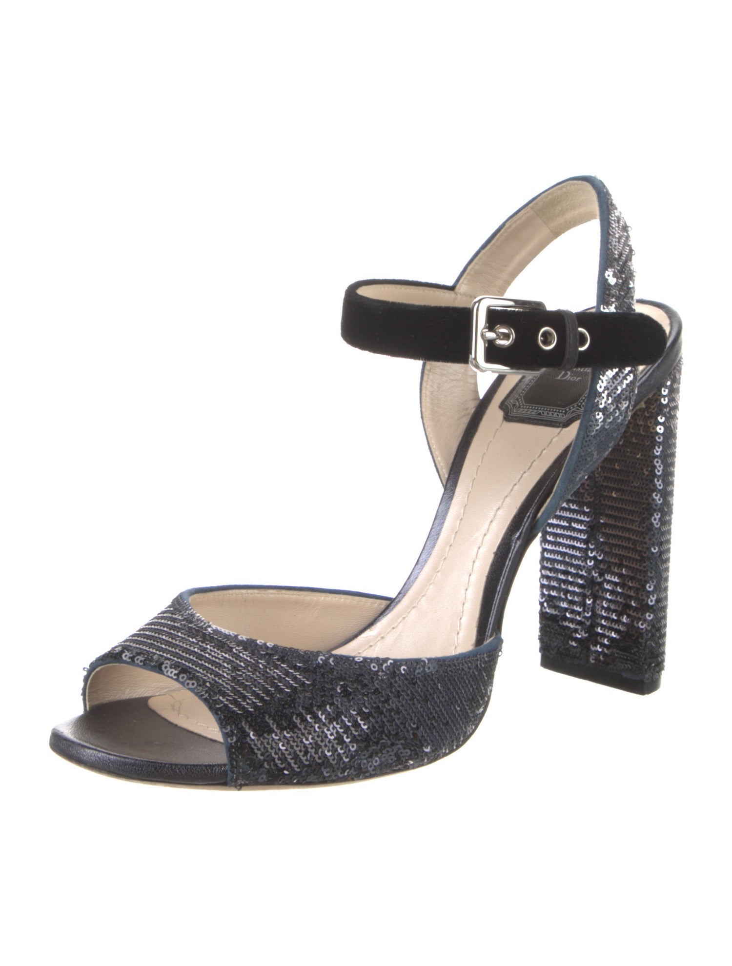 Christian Dior Sequins Slingback Pumps