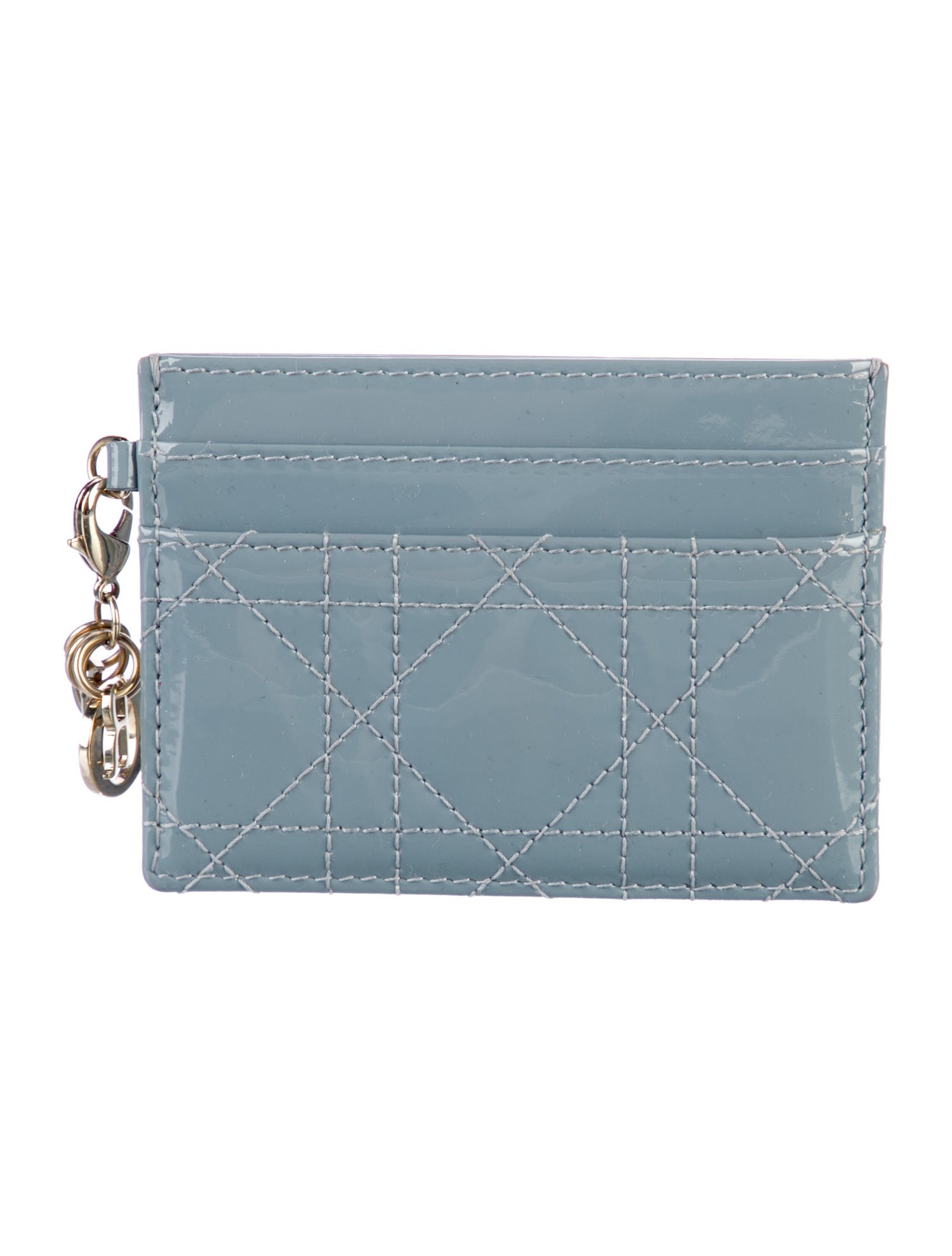 Christian Dior 2023 Lady Five Slot Card Holder Cannage Pattern Card Holder