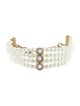 Christian Dior Faux Pearl & Mirror 'La Parisienne' Bracelet