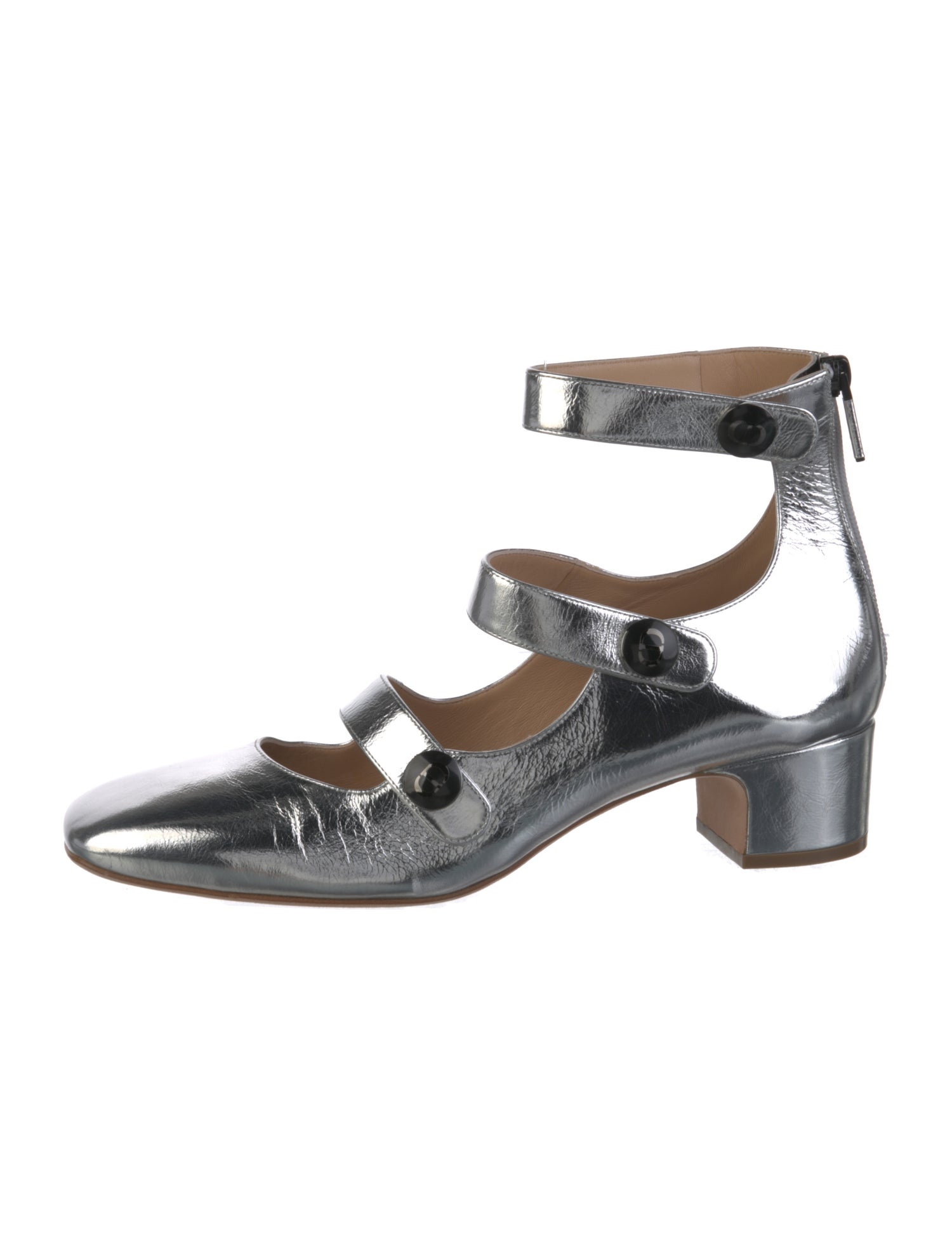 Christian Dior Leather Cutout Accent Pumps