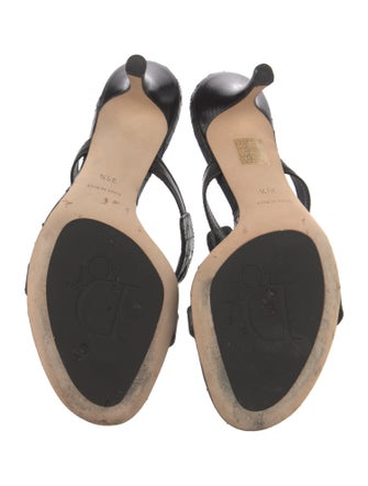 Christian Dior Cannage Pattern Leather Slides