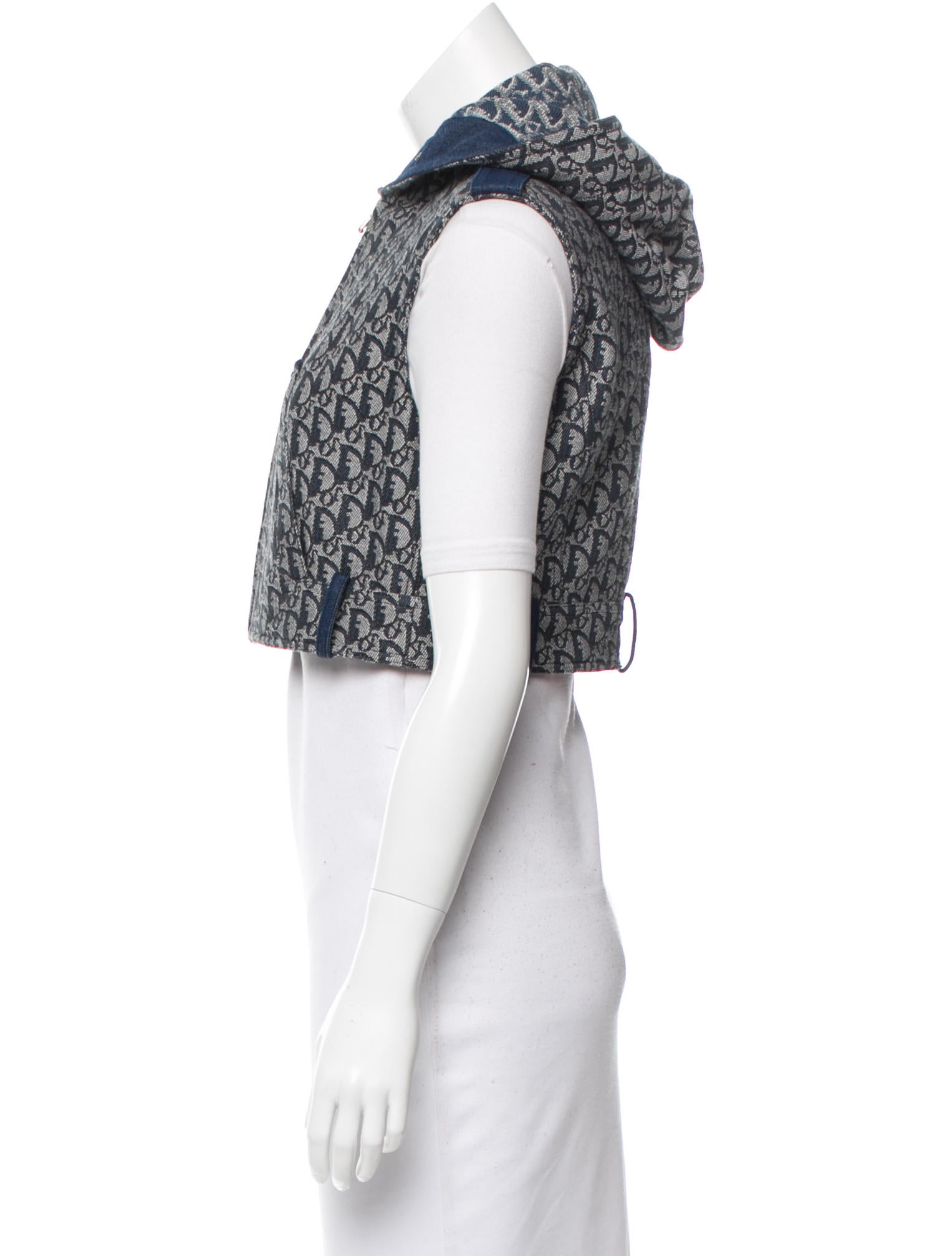 Christian Dior Diorissima Hooded Vest w/ Tags - Blue Jackets, Clothing ...