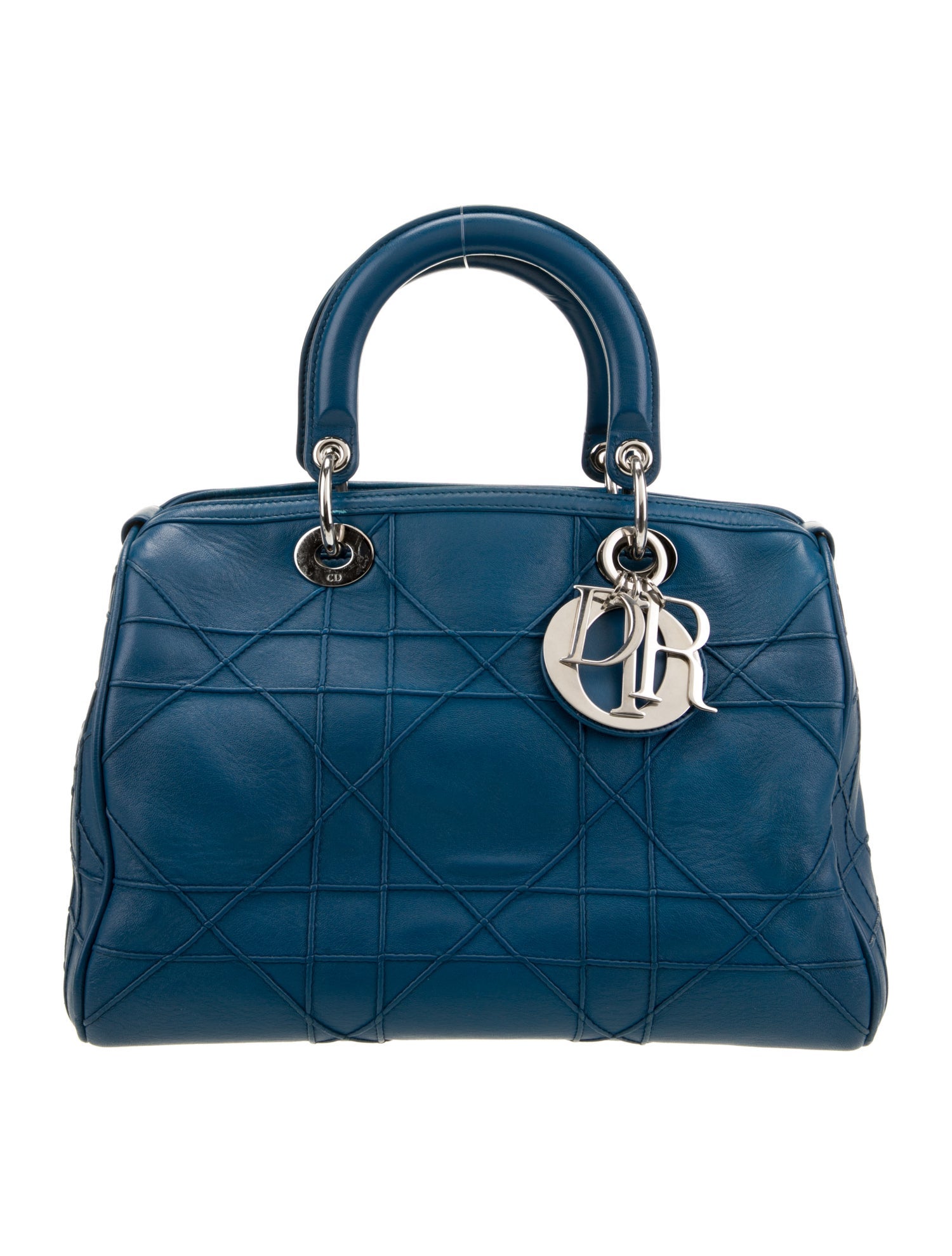 Christian Dior Small Cannage Granville Bag - Purple Handle