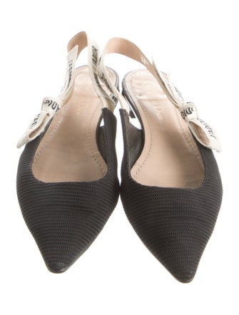 Christian Dior Printed Slingback Flats