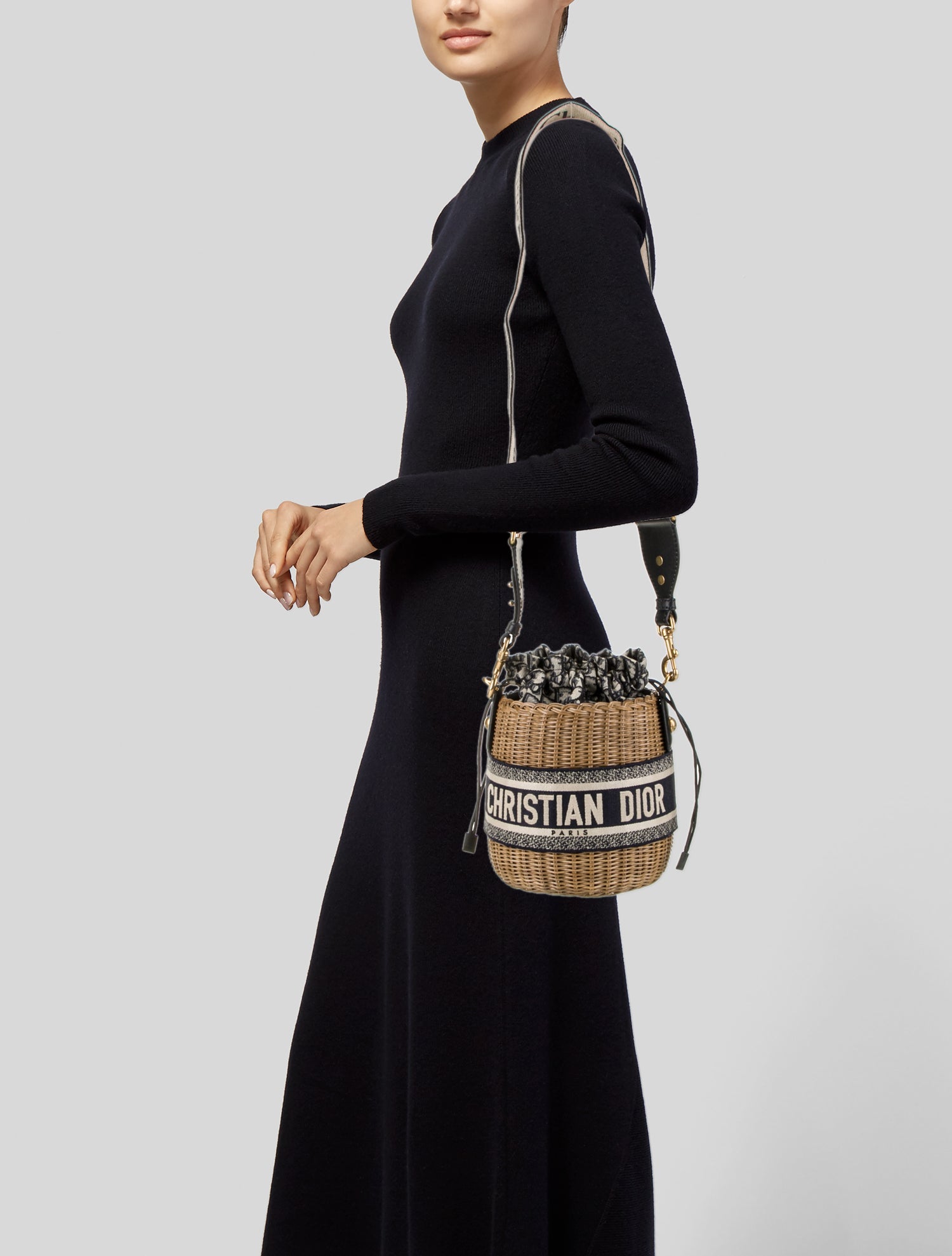 Christian Dior Oblique Jacquard Bucket Bag