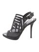 Christian Dior Mesh Mesh Accents Slingback Sandals